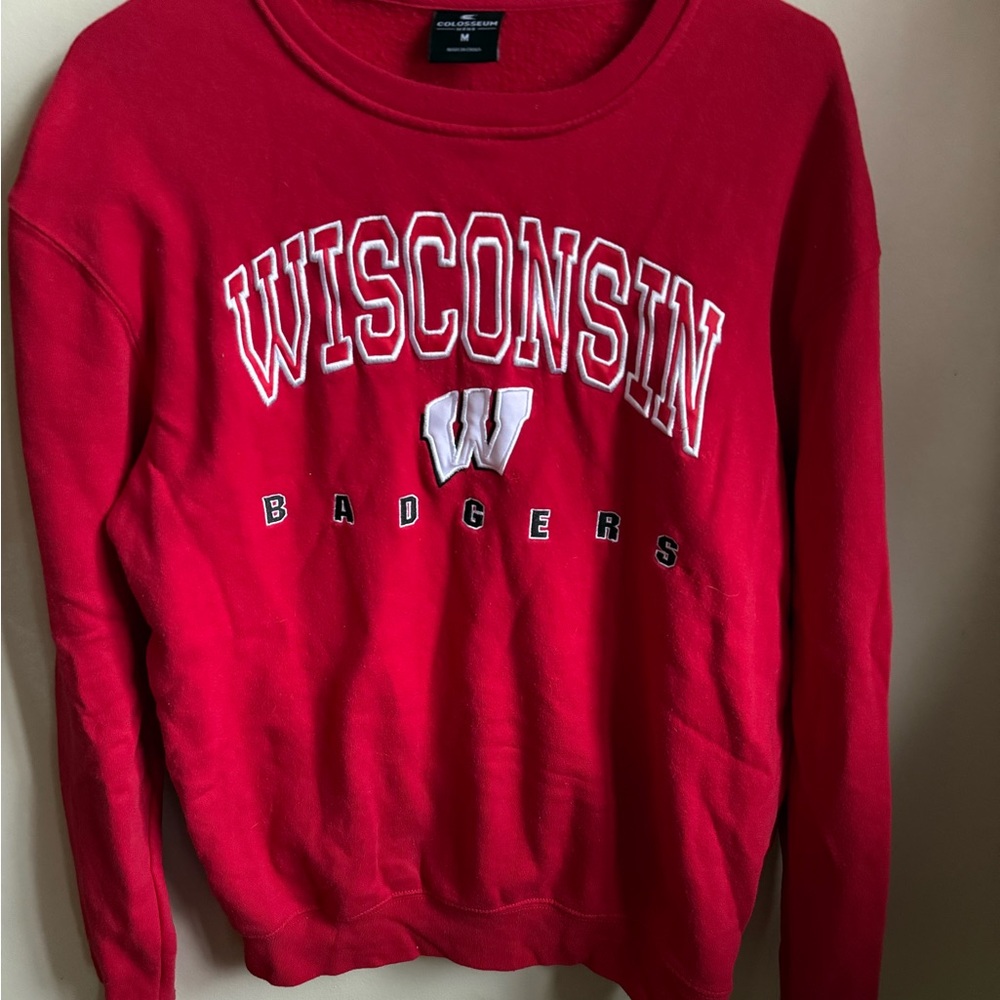 Wisconsin Badgers Colosseum Red Men's Sweatshirt